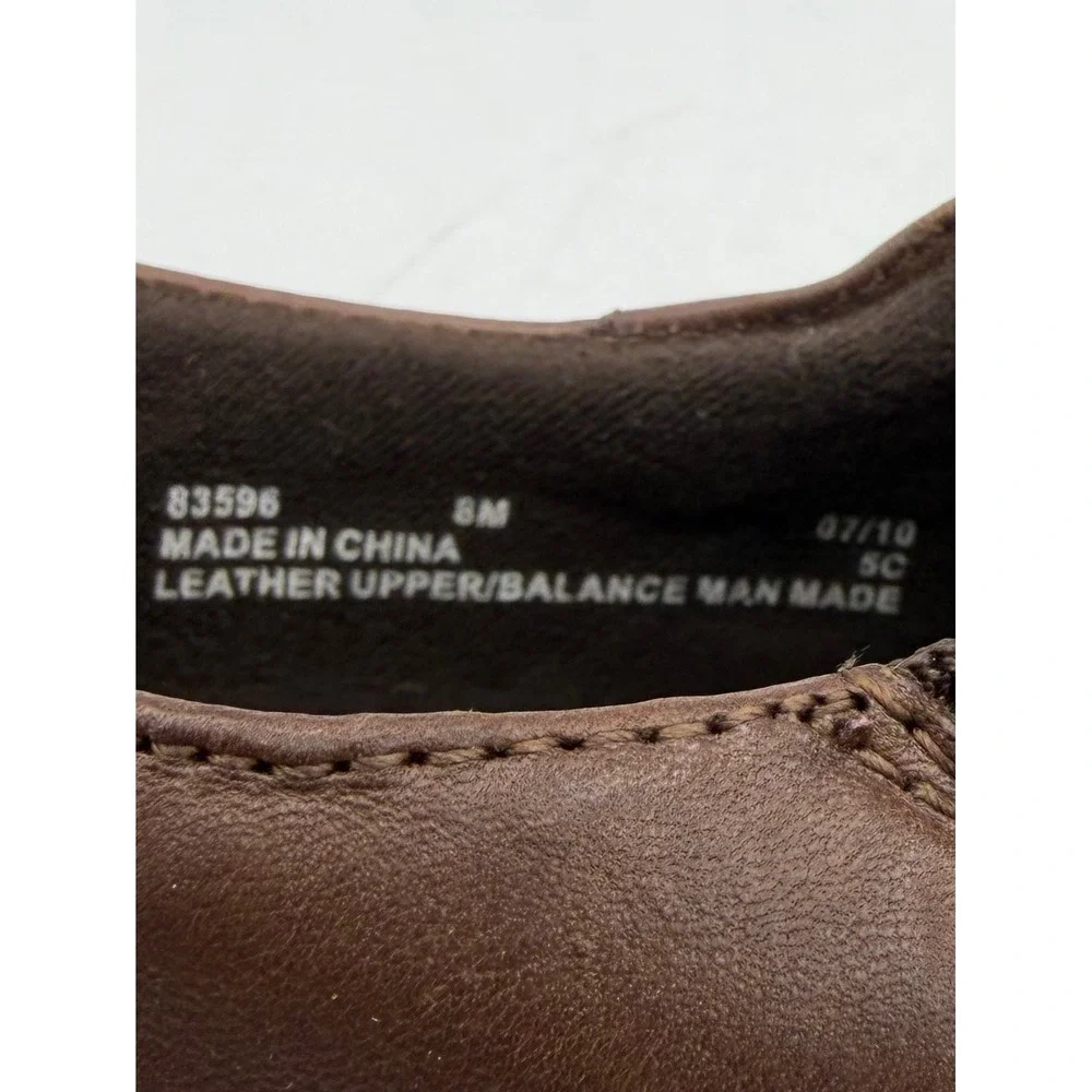 Clarks Ingalls Ankle Booties Heels Brown Leather Women 8M Academia Boho Work Y2K